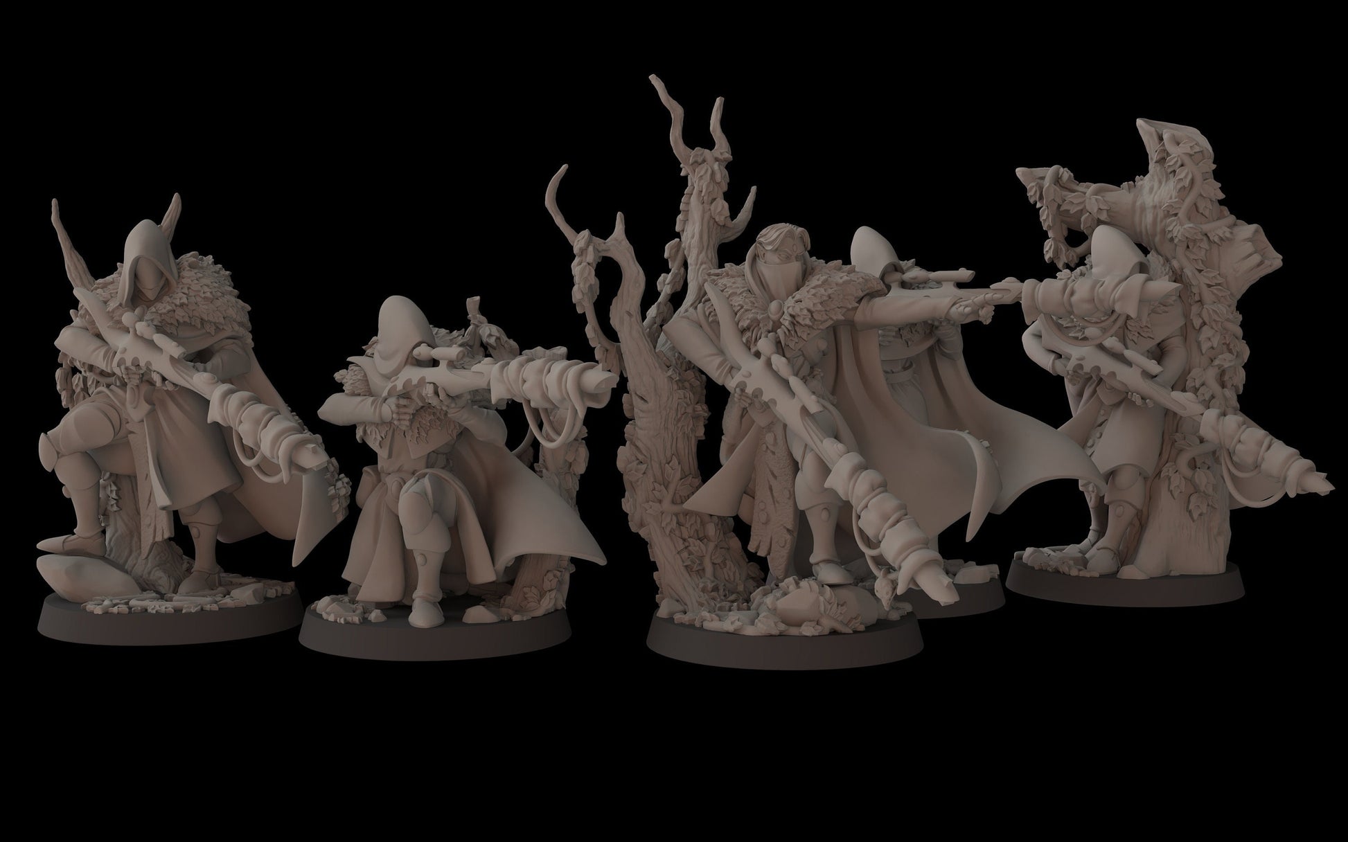 Aeterni Primeval Recon Squad - set of 5 (Sculpted by Fantasy Cult Miniatures)