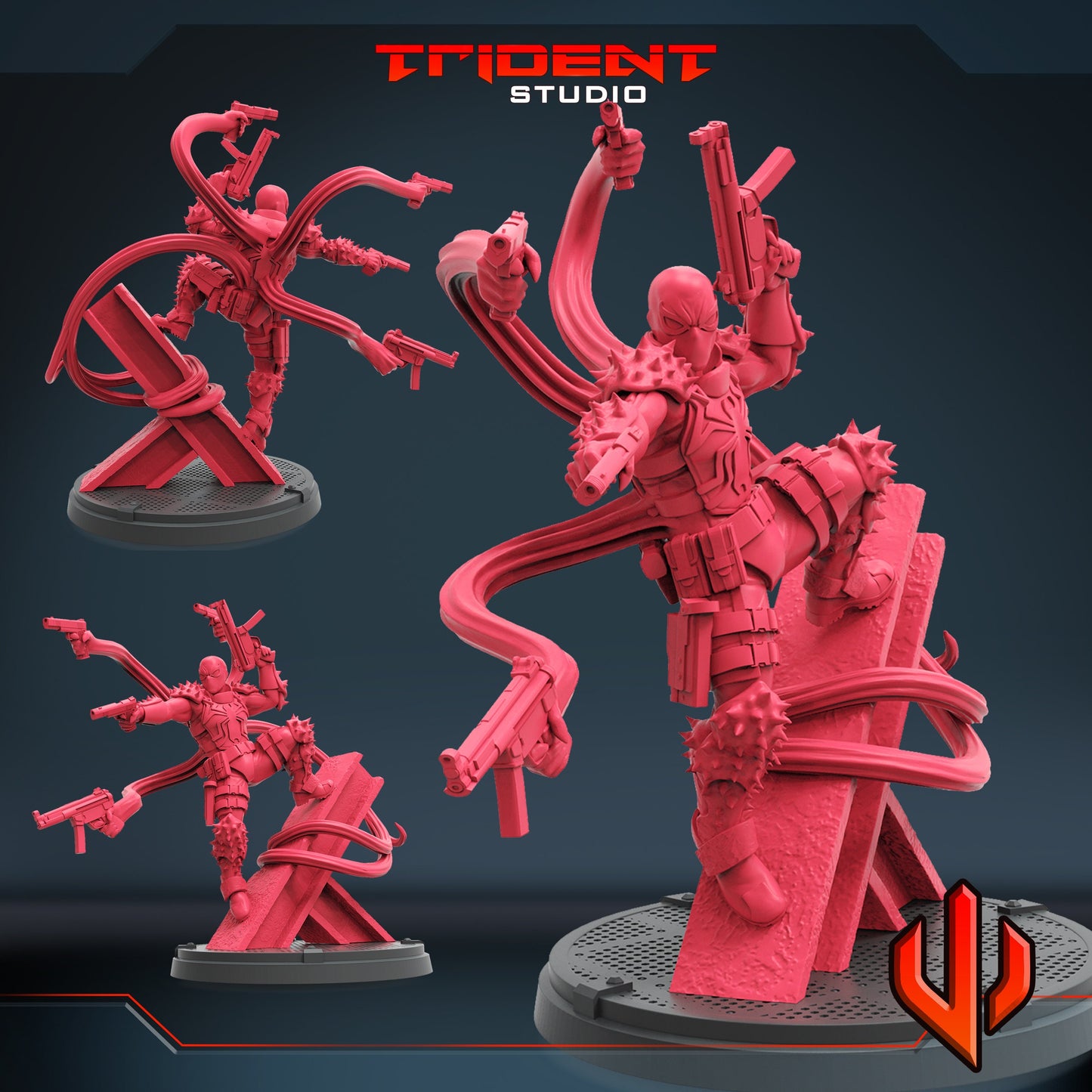 Agent Venom (Fan art sculpted by Trident Studio) (Crisis Protocol Proxy/Alternative)