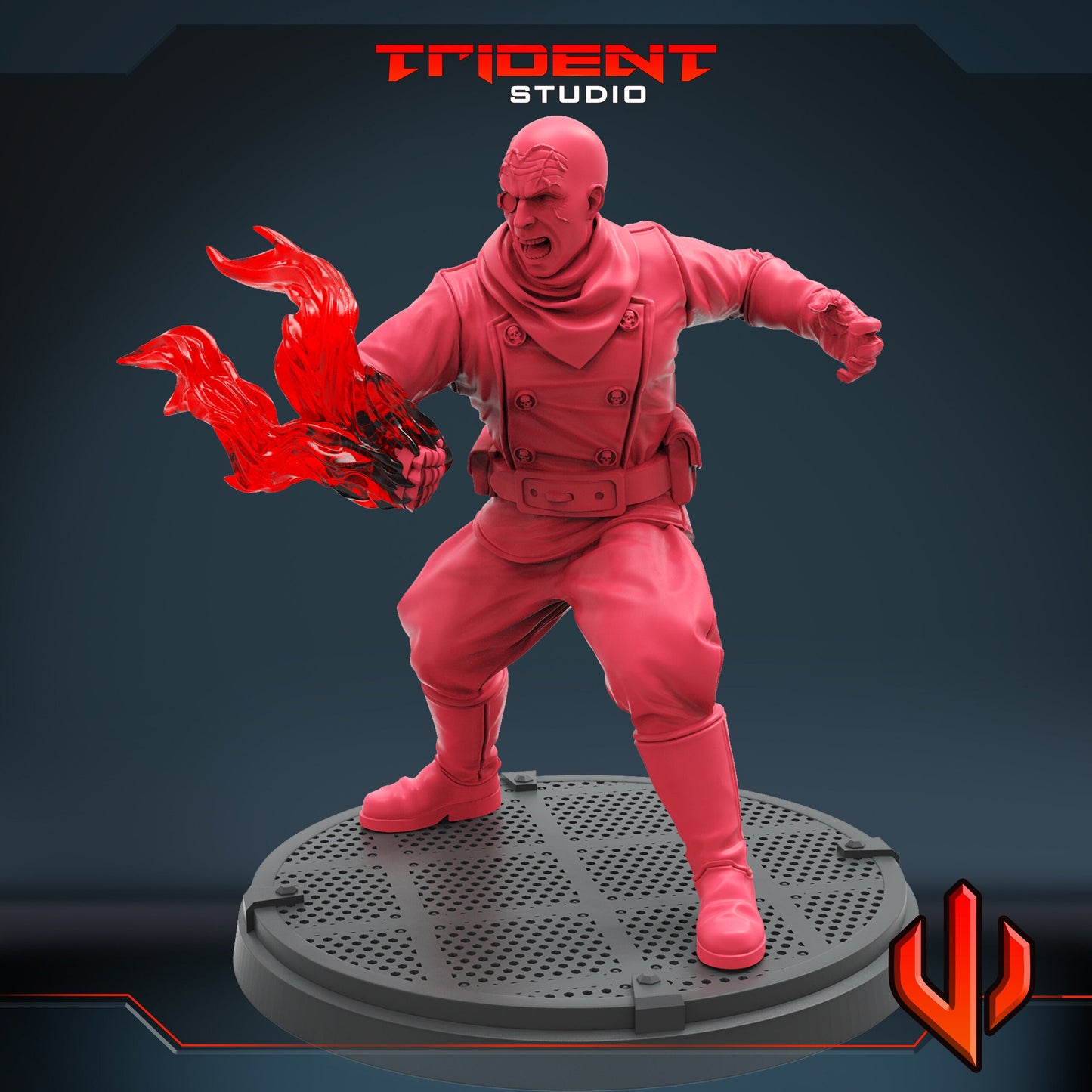 Baron Strucker B (Fan art sculpted by Trident Studio) (Crisis Protocol Proxy/Alternative)