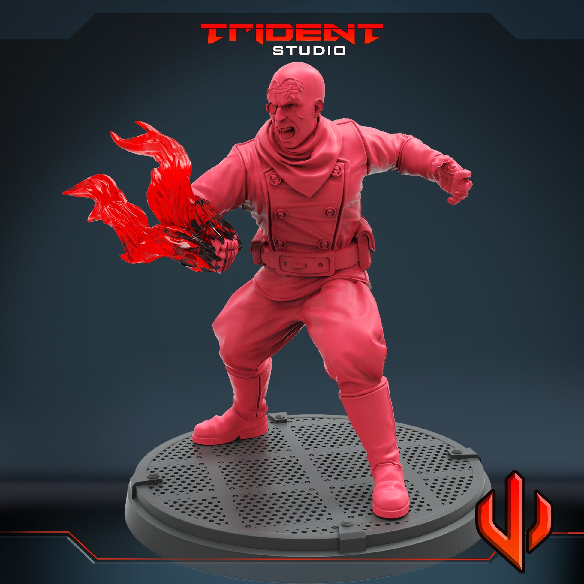 Baron Strucker B (Fan art sculpted by Trident Studio) (Crisis Protocol Proxy/Alternative)