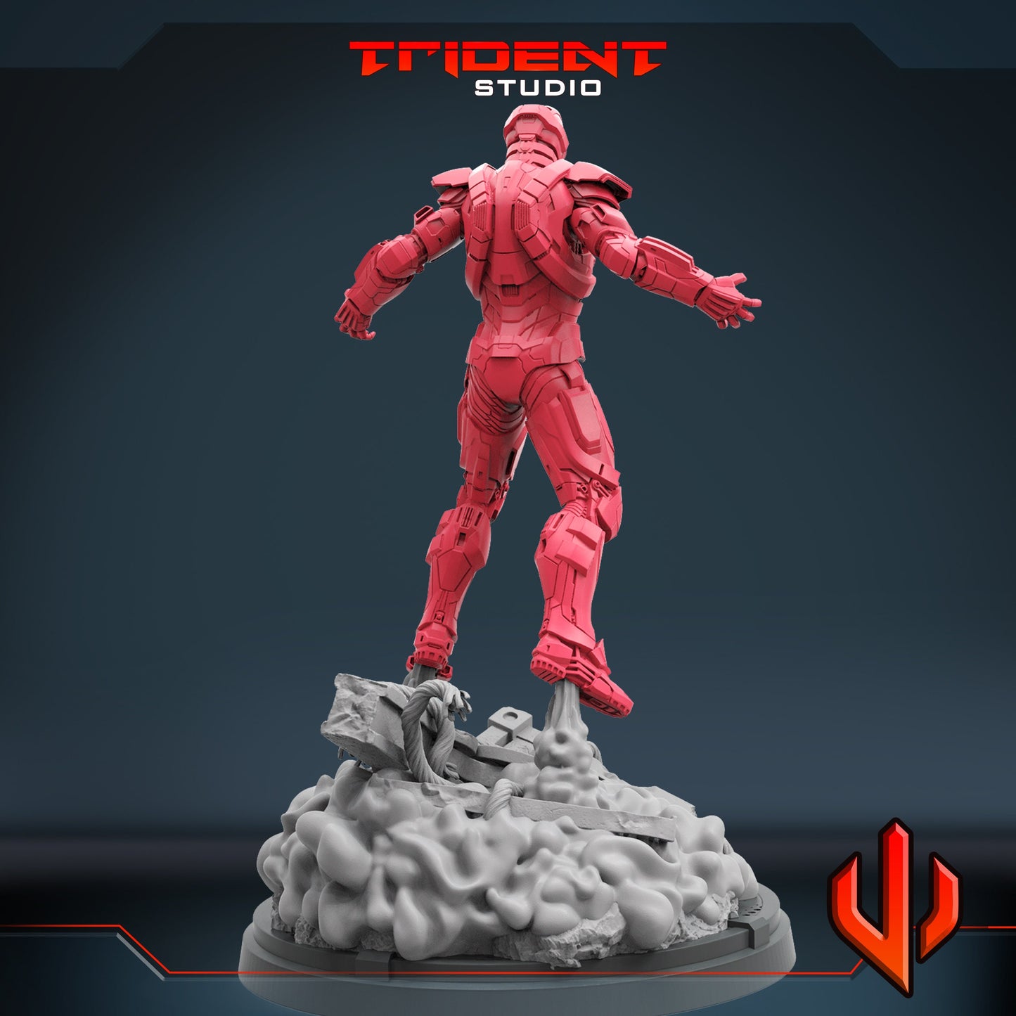 Iron Man Mk17 (Fan art sculpted by Trident Studio) (Crisis Protocol Proxy/Alternative)