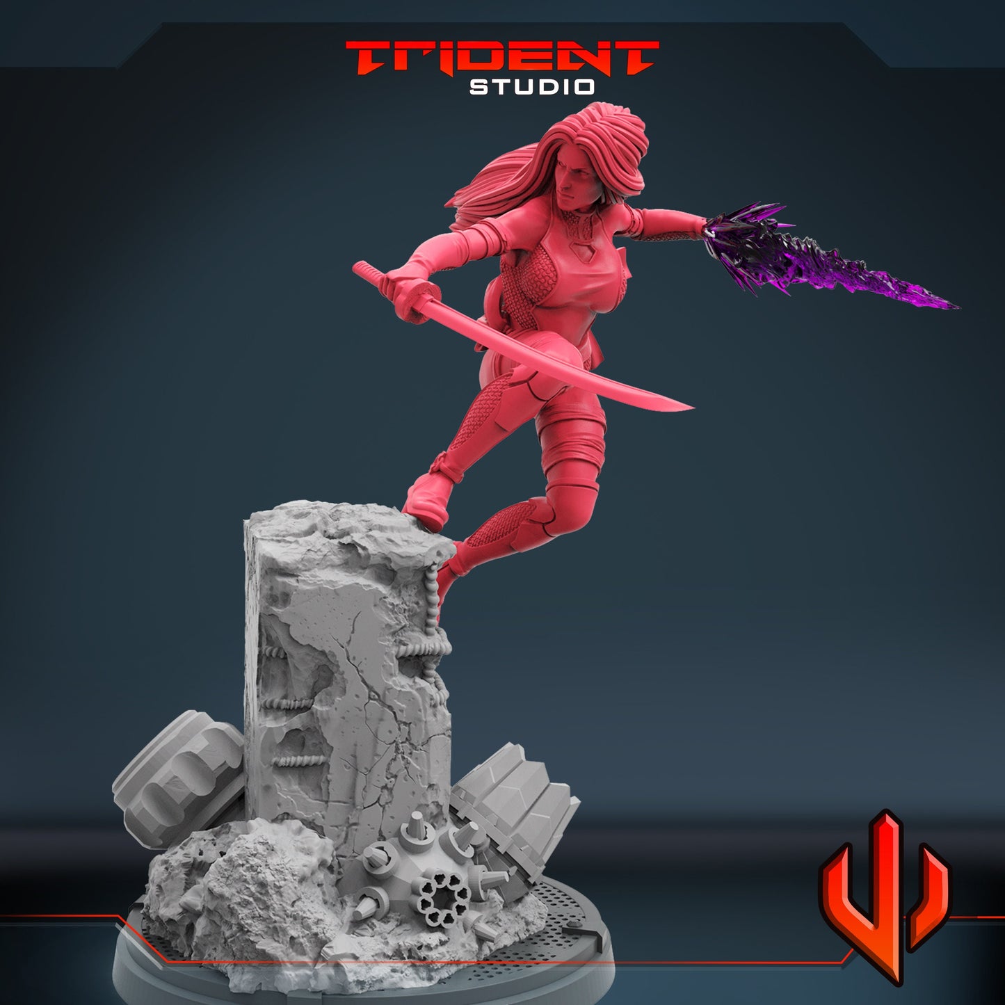 Psylocke A (Fan art sculpted by Trident Studio) (Crisis Protocol Proxy/Alternative)