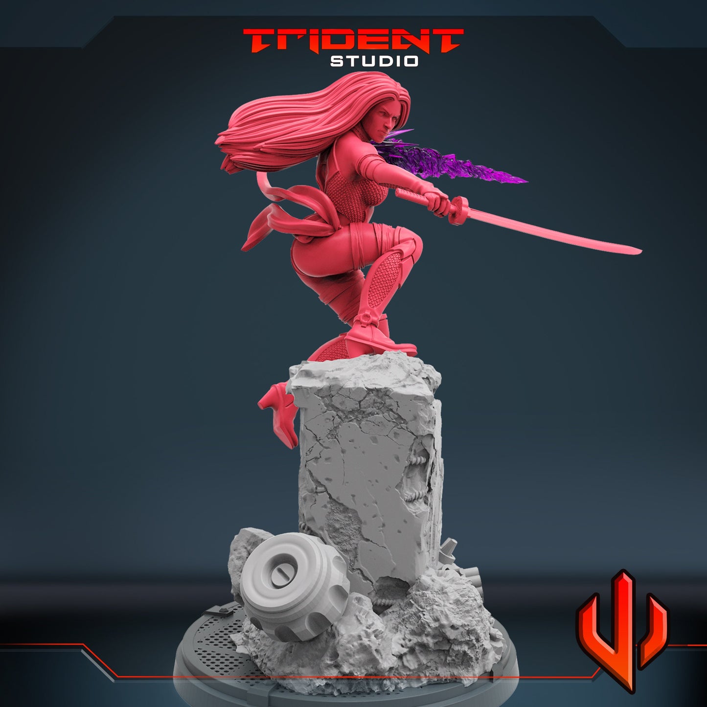 Psylocke A (Fan art sculpted by Trident Studio) (Crisis Protocol Proxy/Alternative)