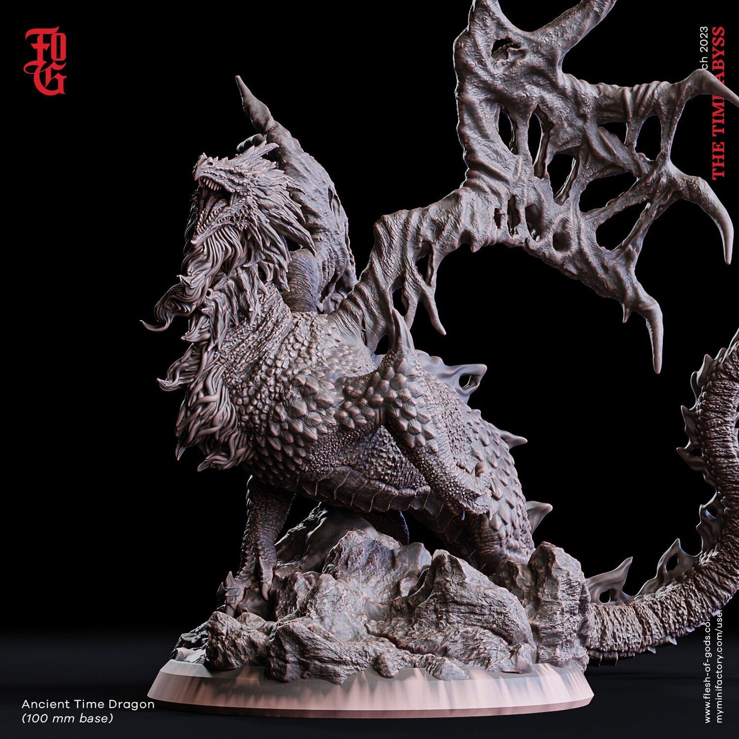 Ancient Time Dragon - The Time Abyss (sculpted by Flesh of Gods miniatures)