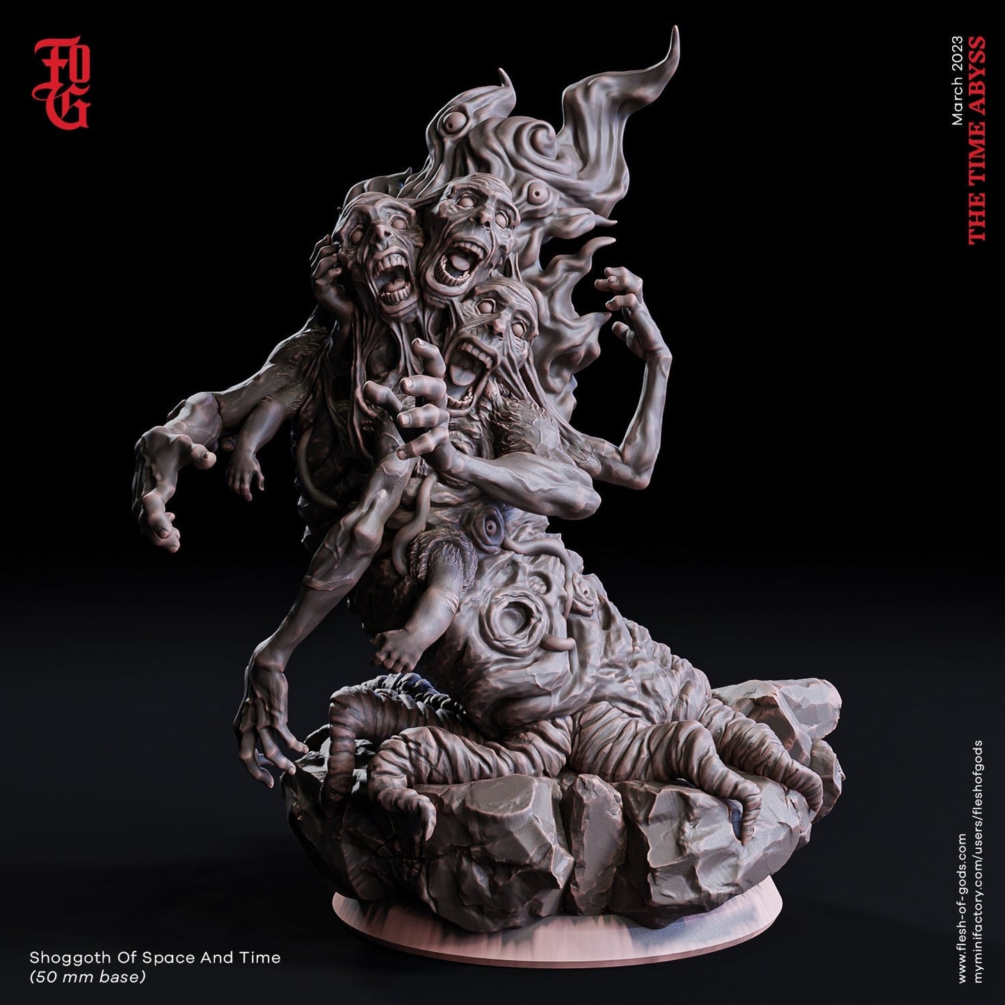 Shoggoth of Time & Space - The Time Abyss (sculpted by Flesh of Gods miniatures)