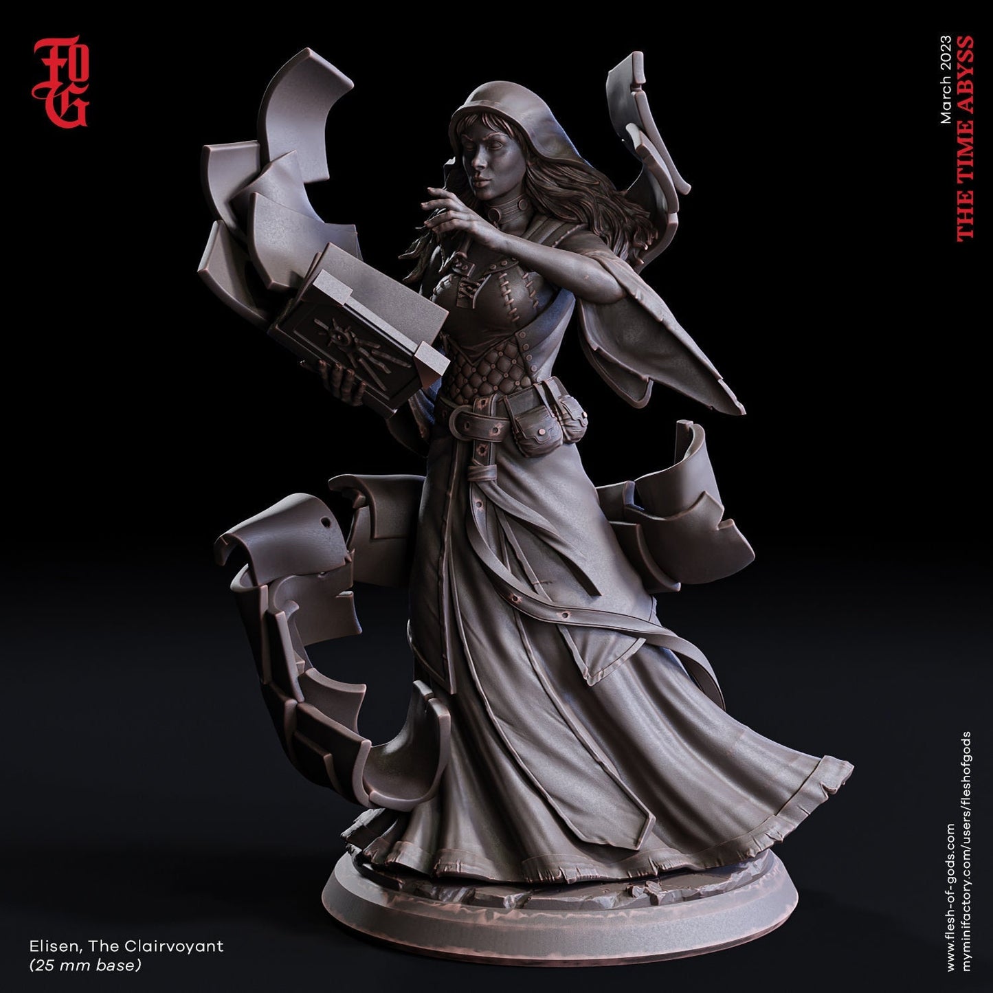Elisan, the Clairvoyant - The Time Abyss (sculpted by Flesh of Gods miniatures)