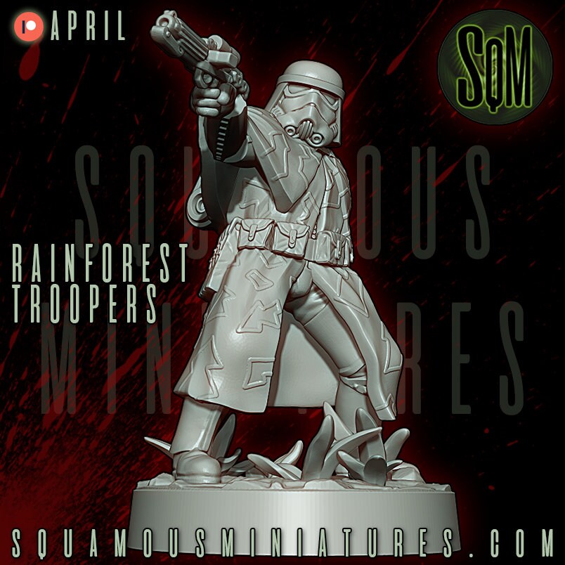 Rainforest Troopers - Set of 9 (Sculpted by Squamous Miniatures)