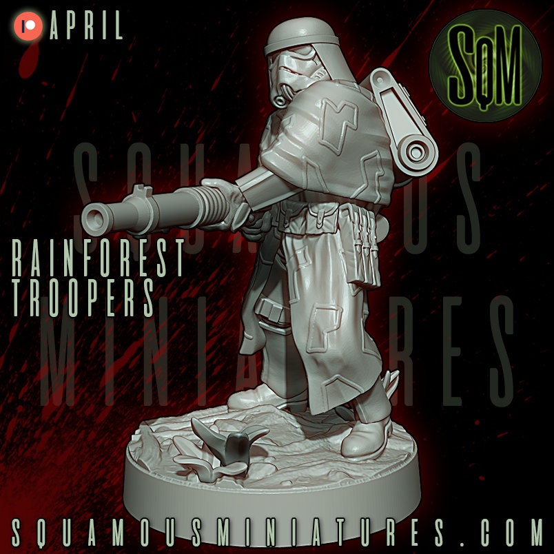 Rainforest Troopers - Set of 9 (Sculpted by Squamous Miniatures)