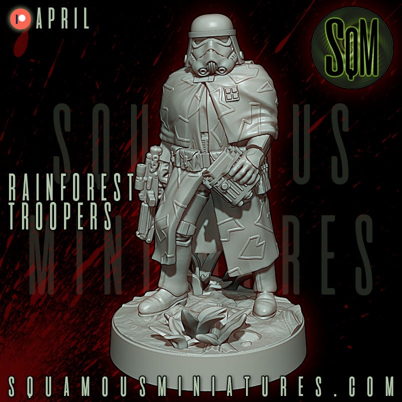 Rainforest Troopers - Set of 9 (Sculpted by Squamous Miniatures)