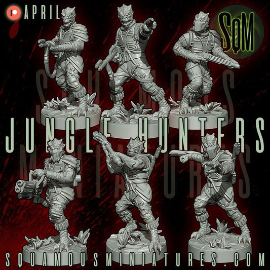 Jungle Hunters - Set of 6 (Sculpted by Squamous Miniatures)