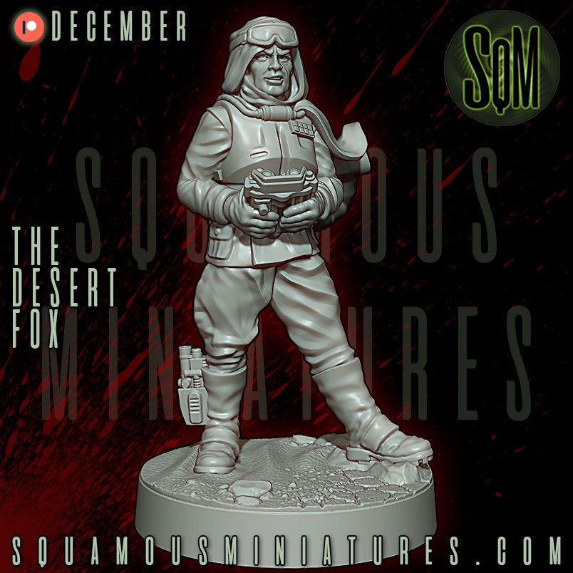 The Desert Fox (Sculpted by Squamous Miniatures)