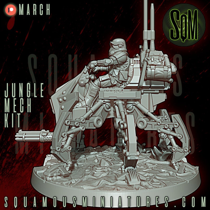 Jungle Mech Kit - Crawler (1) (Sculpted by Squamous Miniatures)