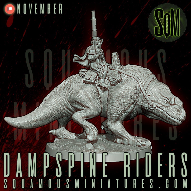 Dampsine Rider (2) (Sculpted by Squamous Miniatures)