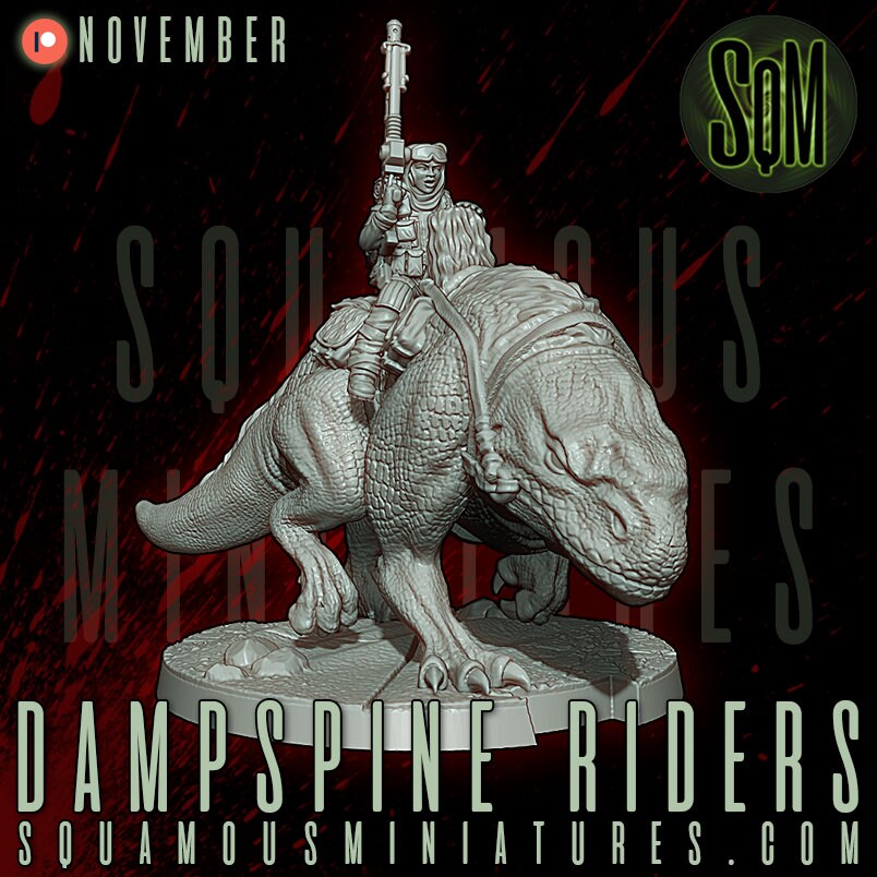 Dampsine Rider (2) (Sculpted by Squamous Miniatures)