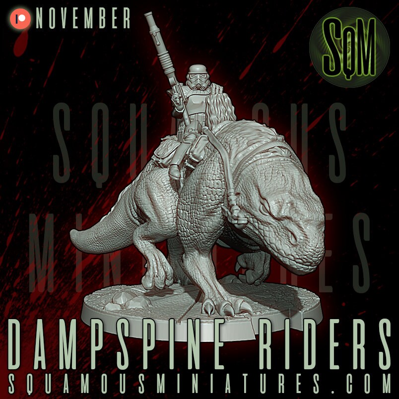 Dampsine Rider (2) (Sculpted by Squamous Miniatures)