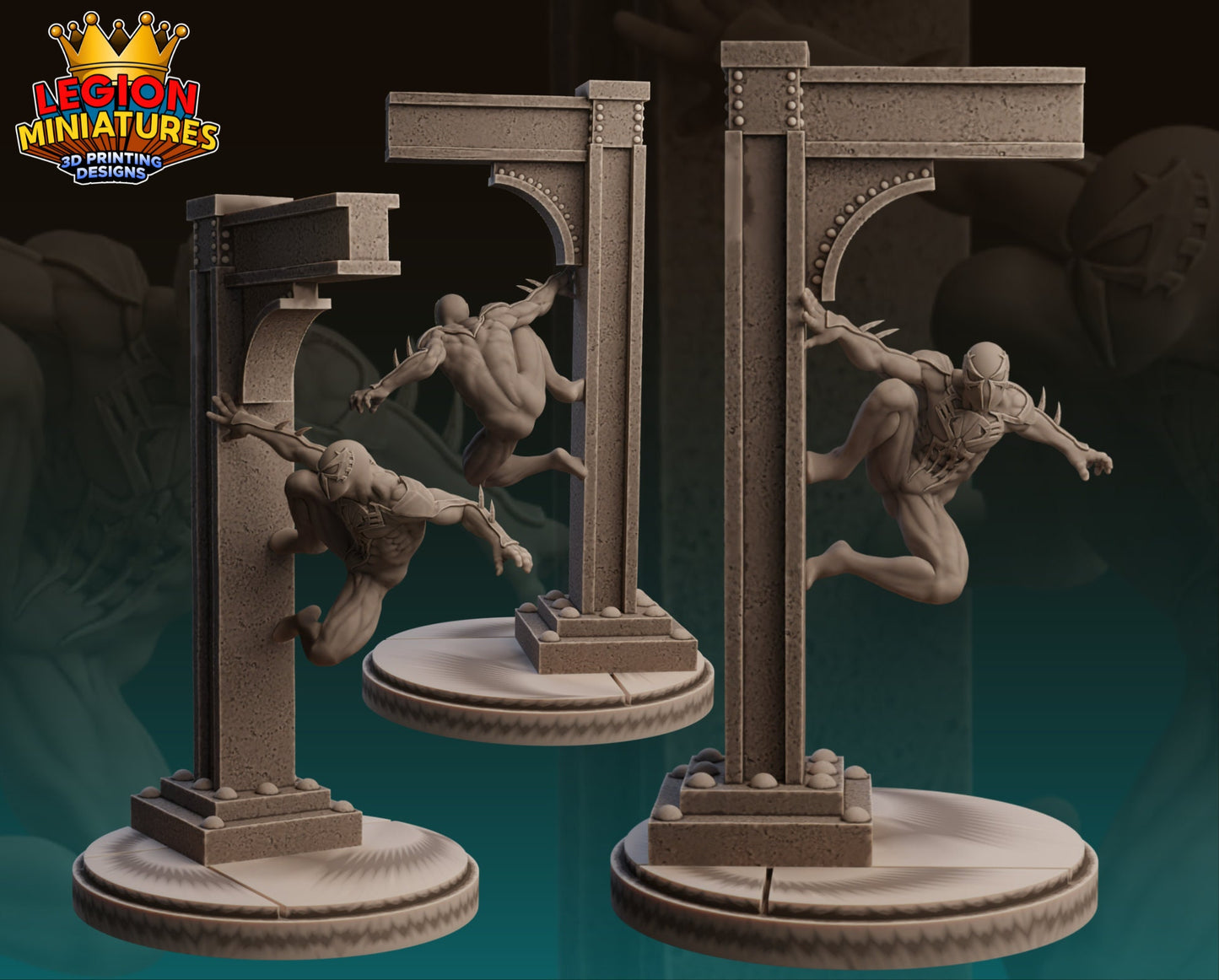 Spider-Man 2099 Fan-Art 40mm Miniature (Sculpted by Legion Miniatures) (Crisis Protocol Proxy/Alternative)