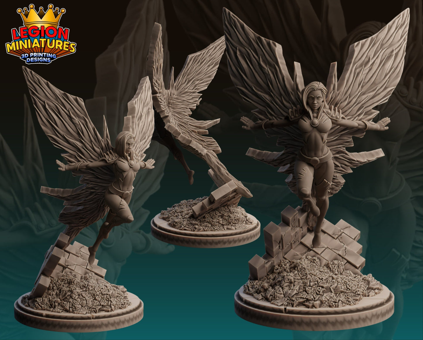 Song-Bird Fan-Art 40mm Miniature (Sculpted by Legion Miniatures) (Crisis Protocol Proxy/Alternative)