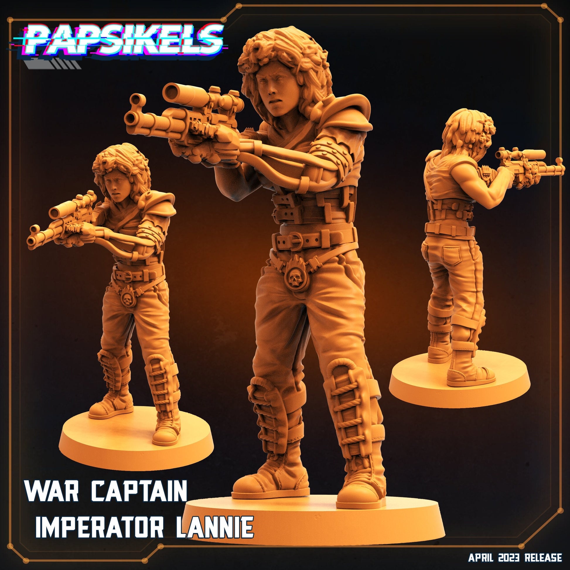 War Captain Imperator Lannie (sculpted by Papsikels)