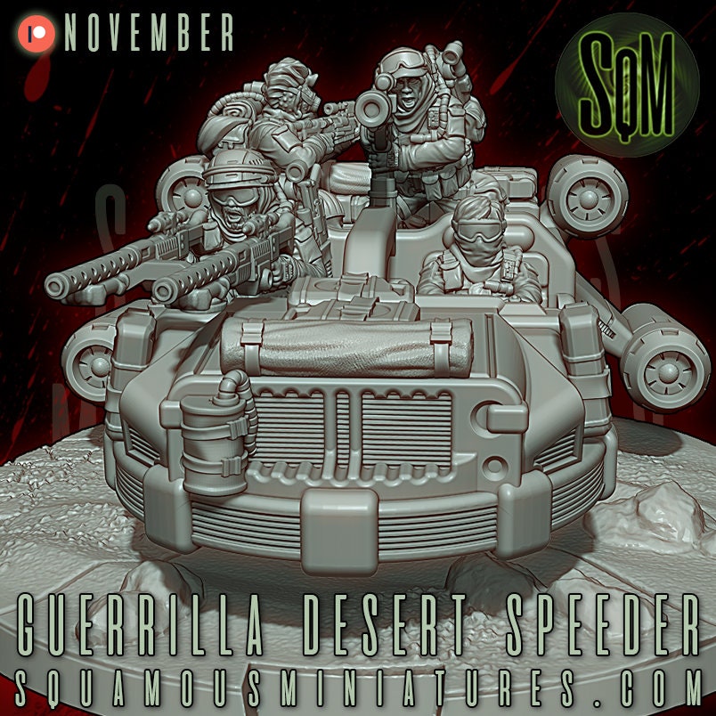 Guerrilla Desert Speeder (Sculpted by Squamous Miniatures)