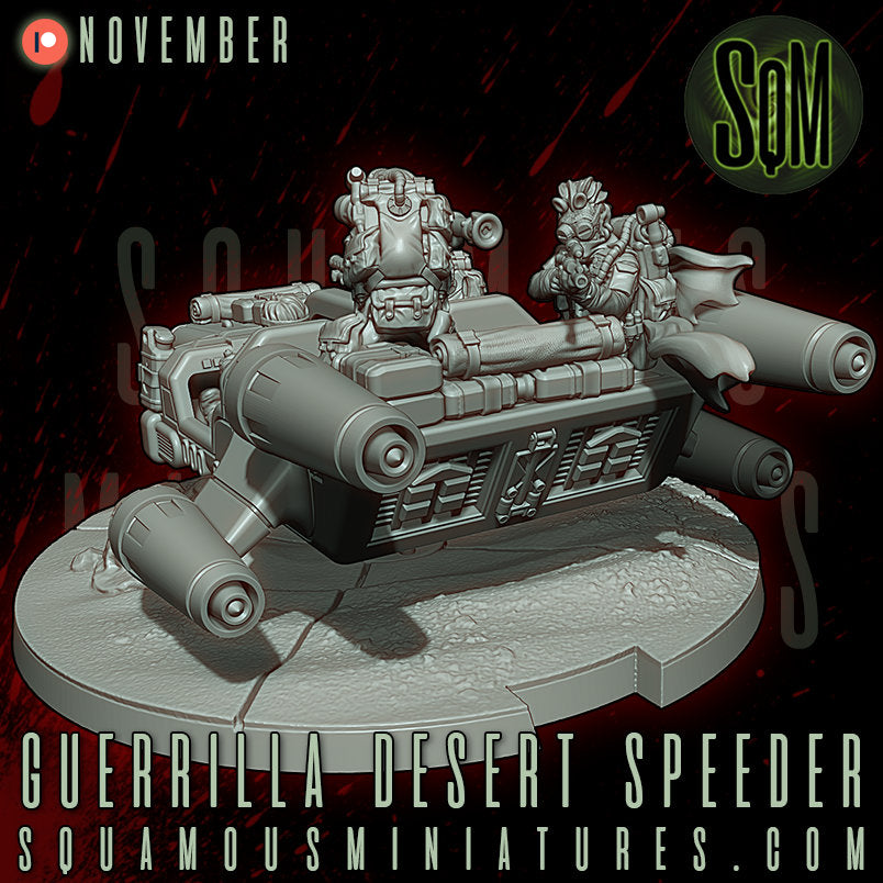 Guerrilla Desert Speeder (Sculpted by Squamous Miniatures)