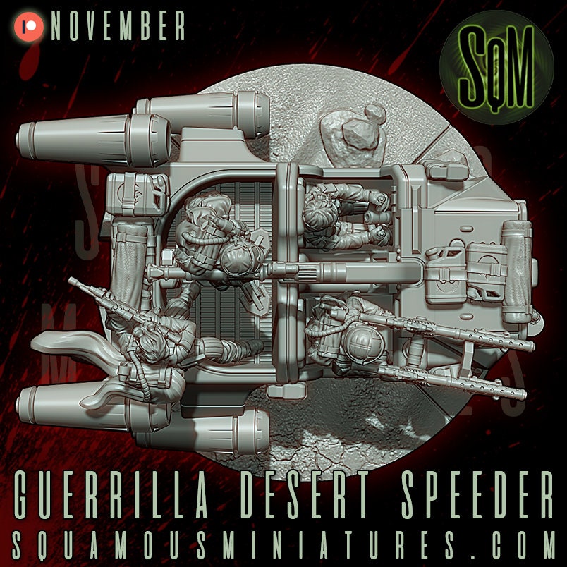 Guerrilla Desert Speeder (Sculpted by Squamous Miniatures)