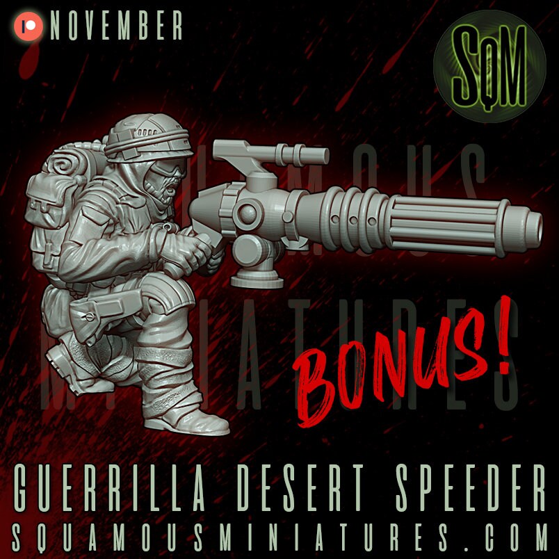 Guerrilla Desert Speeder (Sculpted by Squamous Miniatures)