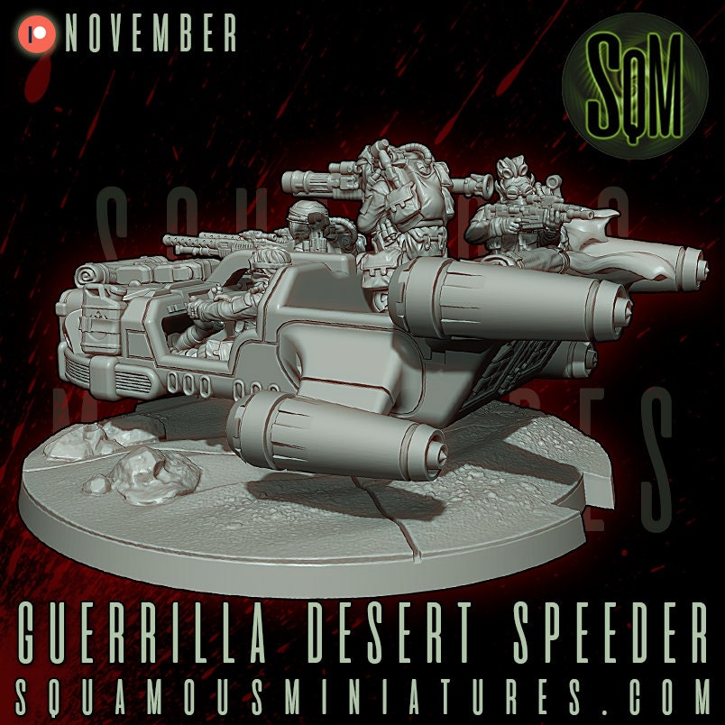 Guerrilla Desert Speeder (Sculpted by Squamous Miniatures)