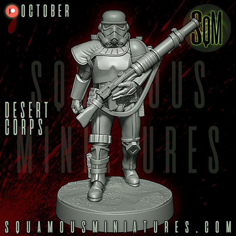 Desert Corps - Set of 9 (Sculpted by Squamous Miniatures)