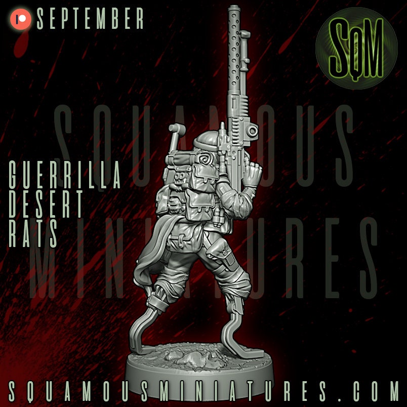 Guerrilla Desert Rats - set of 6 (Sculpted by Squamous Miniatures)