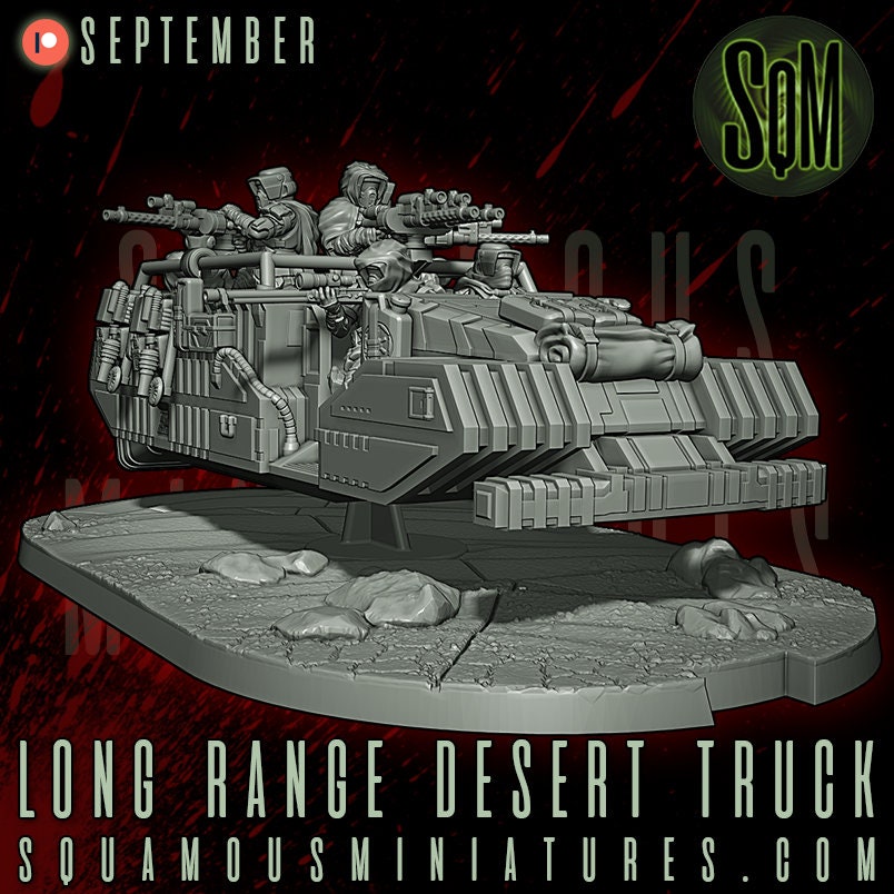 Long Range Desert Truck (Sculpted by Squamous Miniatures)