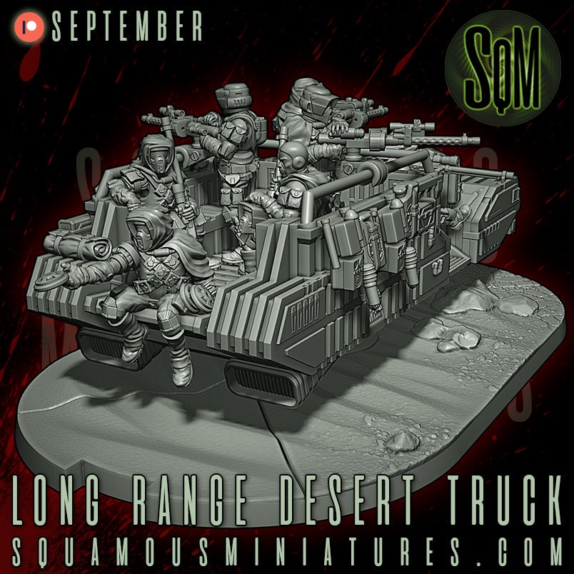 Long Range Desert Truck (Sculpted by Squamous Miniatures)
