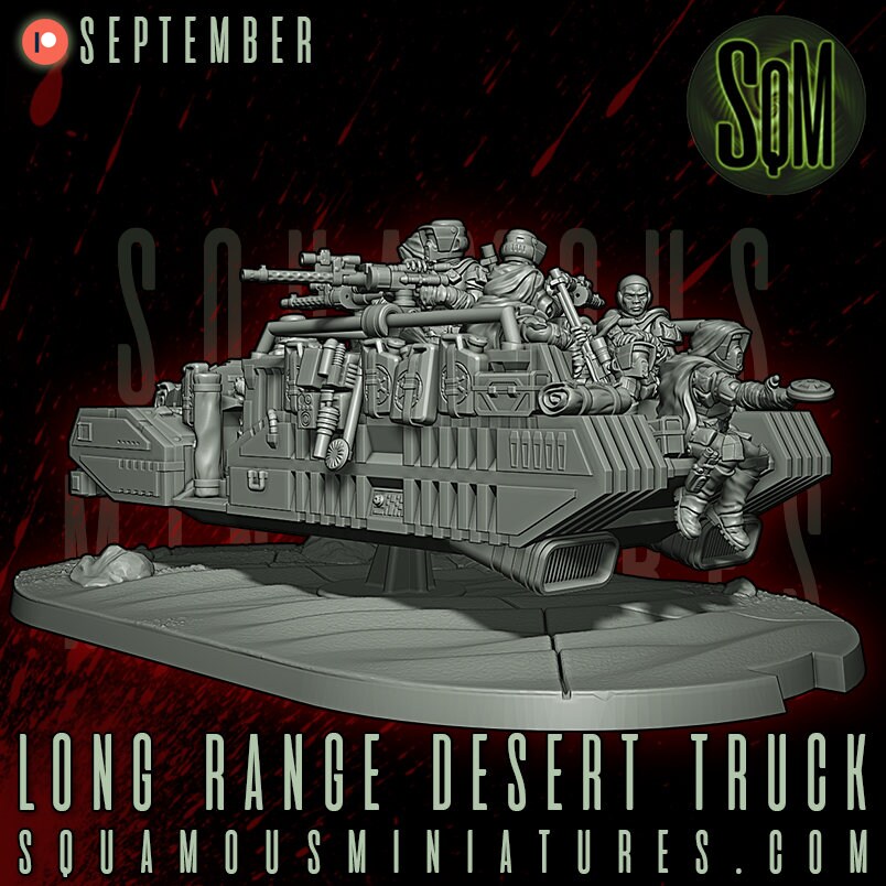Long Range Desert Truck (Sculpted by Squamous Miniatures)