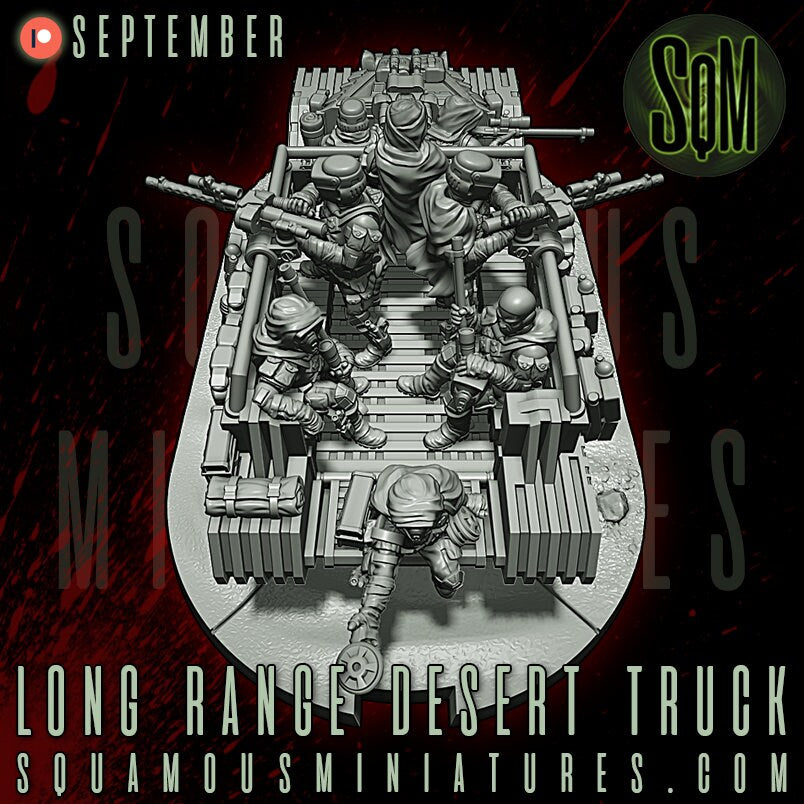 Long Range Desert Truck (Sculpted by Squamous Miniatures)