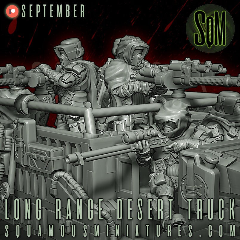 Long Range Desert Truck (Sculpted by Squamous Miniatures)