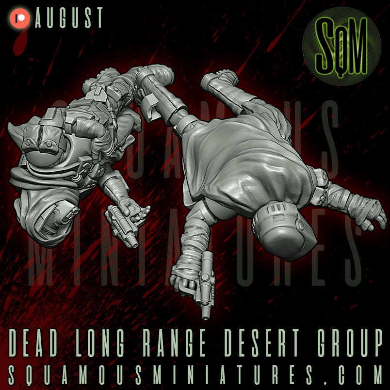 Long Range Desert Group (Dead) - Set of 2 (Sculpted by Squamous Miniatures)