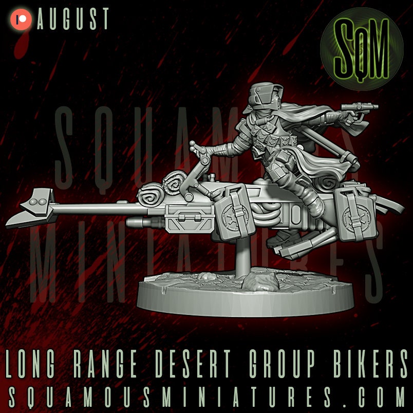 Long Range Desert Group Bikers (3) (Sculpted by Squamous Miniatures)