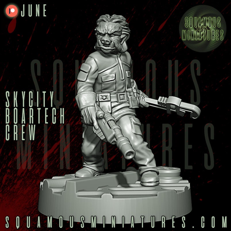 Boartech Crew - set of 5 (Sculpted by Squamous Miniatures)