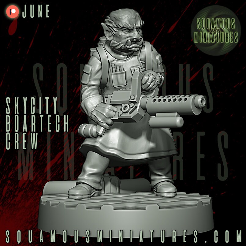 Boartech Crew - set of 5 (Sculpted by Squamous Miniatures)