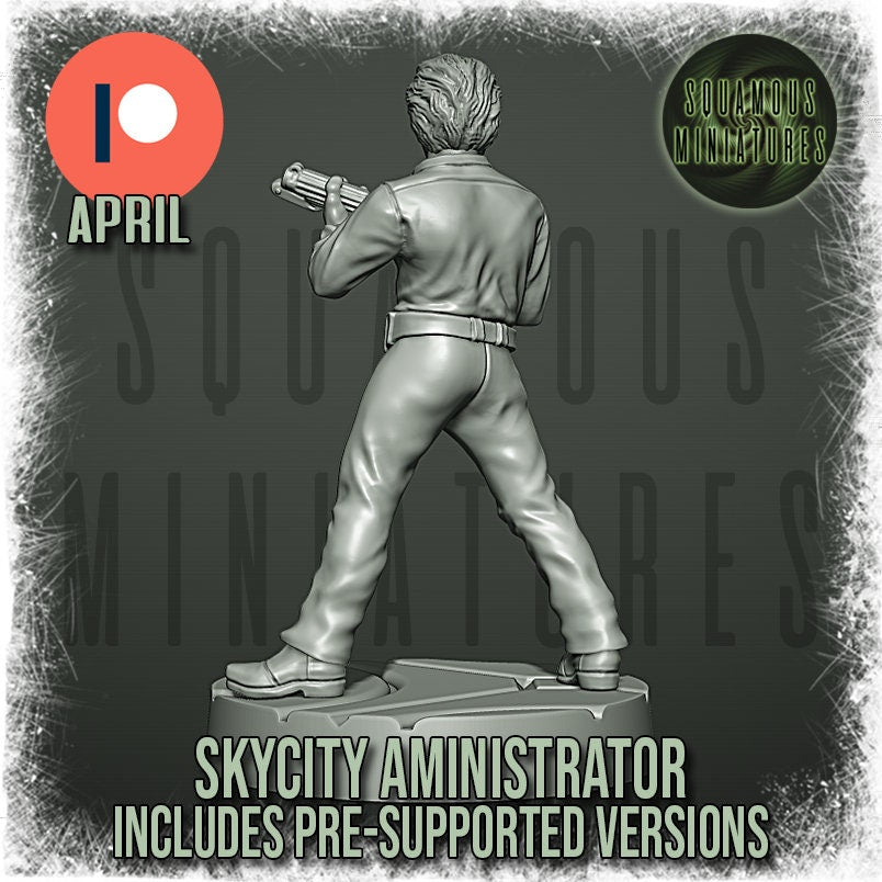 Sky City Administrator (pose 2) (Sculpted by Squamous Miniatures)