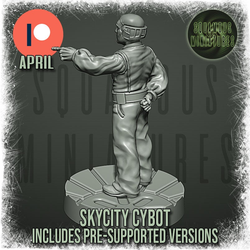 Sky City Cybot (pose 1) (Sculpted by Squamous Miniatures)