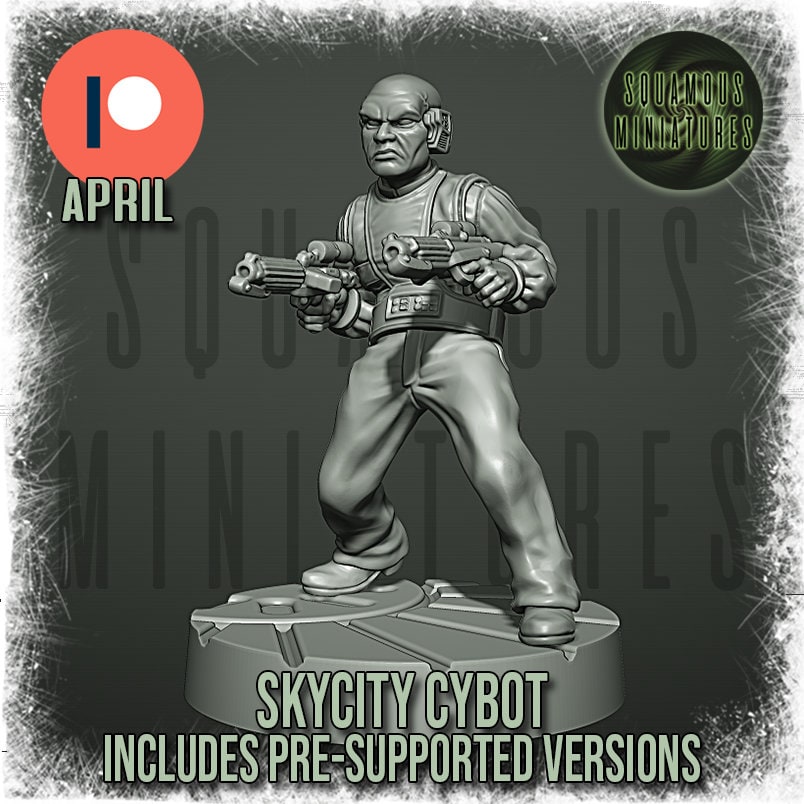 Sky City Cybot (pose 2) (Sculpted by Squamous Miniatures)