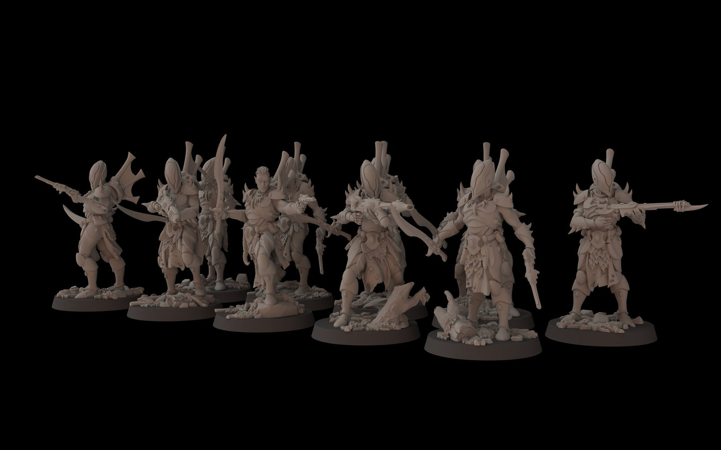 Aeterni Primeval Assault Troops - set of 10 (Sculpted by Fantasy Cult Miniatures)