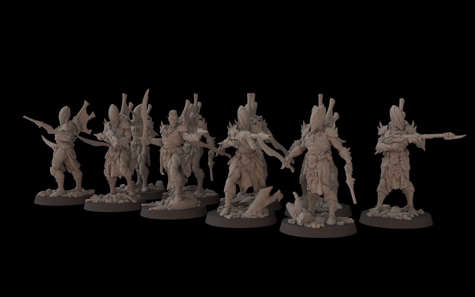 Aeterni Primeval Assault Troops - set of 10 (Sculpted by Fantasy Cult Miniatures)