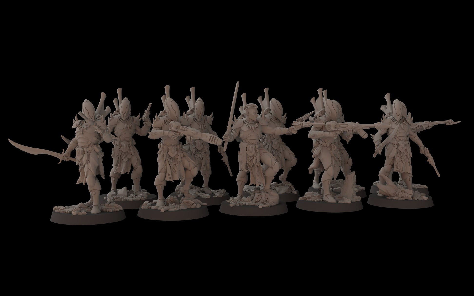 Aeterni Primeval Assault Troops - set of 10 (Sculpted by Fantasy Cult Miniatures)