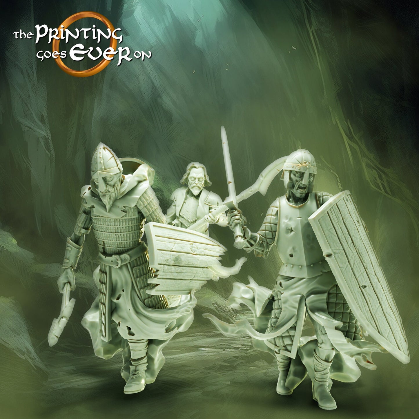 Ghost Warriors - Hall of the Ghost King (sculpted by Print Goes Ever On)