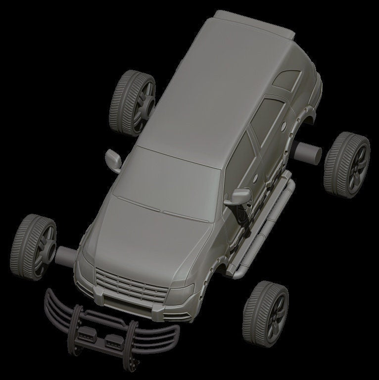 Government Car 40mm miniature (sculpted by C27 collectibles) (Crisis Protocol Proxy/Alternative)