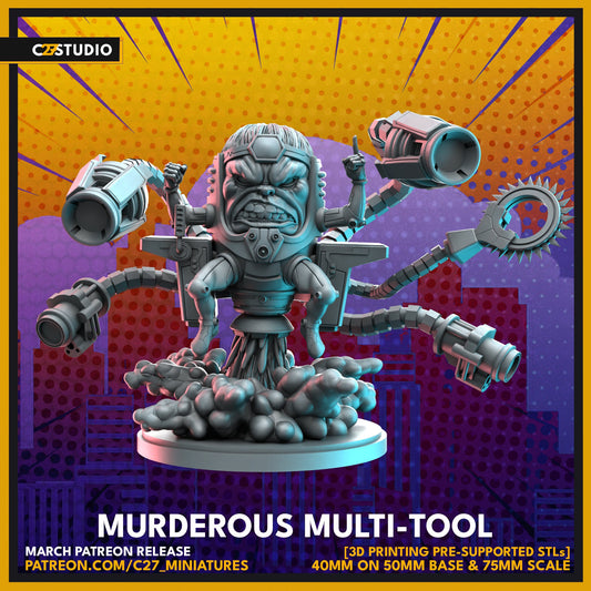 MODOK / Murderous Multi-tool 40mm miniature (sculpted by C27 collectibles) (Crisis Protocol Proxy/Alternative)