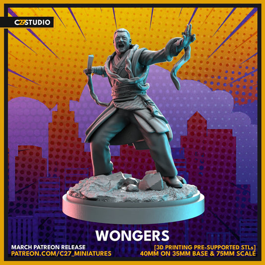 Wong / Wongers 40mm miniature (sculpted by C27 collectibles) (Crisis Protocol Proxy/Alternative)