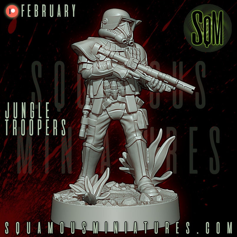 Jungle Troopers - Set of 6 (Sculpted by Squamous Miniatures)
