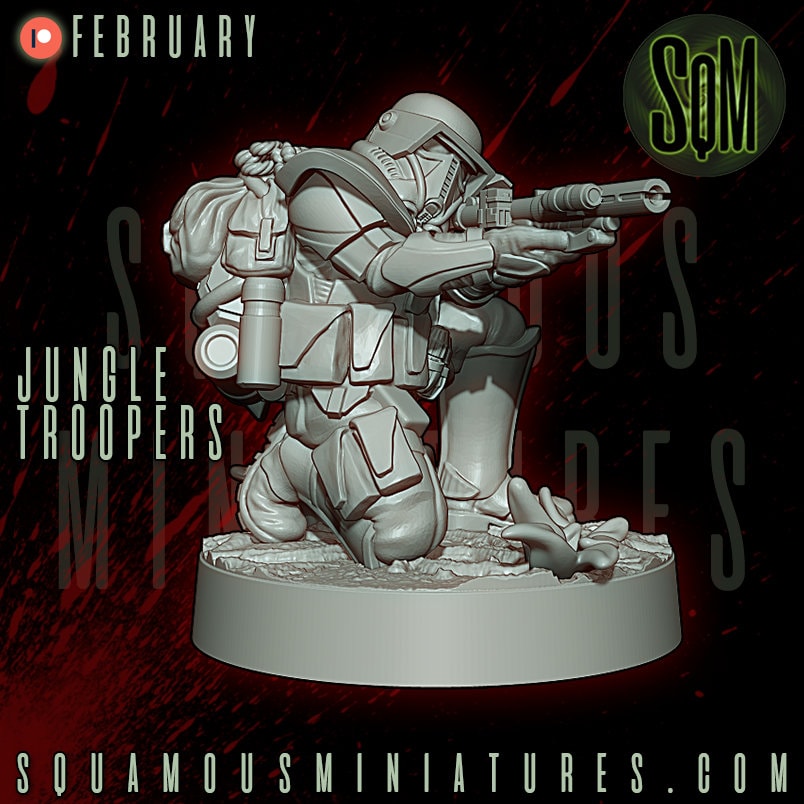 Jungle Troopers - Set of 6 (Sculpted by Squamous Miniatures)